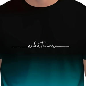 T-shirt en fibre de bambou tricoté pour homme, très demandé, col rond 3D, manches courtes décontractées avec design dégradé, couleurs et tailles personnalisables - Product Image 6