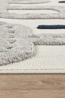 Tapis en polyester fabriqués à la machine Goldenmoon - Design Kilim, poils courts, épais, avec support en latex rembourré, antimicrobien, lavable, résistant aux taches