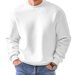 Sudadera Lisa al por Mayor de Manga Larga, Sudadera Lisa con Cuello Redondo de Alta Calidad para Hombre con Impresión de Logotipo Personalizado 2026 - Product Image 1