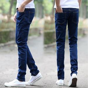Wholesale <b>Men</b> Classic Jeans Pant Hot Selling Casual Pencil <b>Stretch</b> Fashion Customized Comfortable High Waist Snow Wash 100% - Product Image 4