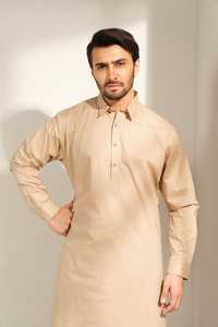 Salwar Kameez para Hombre, 100% Algodón, Estilo Casual Tradicional Pakistaní Musulmán, Suministro Directo de Fábrica, Transpirable - Product Image 4