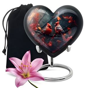 Urnas funerarias de cremación en forma de corazón de la mejor calidad para cenizas Urnas de recuerdo de cremación de latón de forma única con precios bajos 2024 - Product Image 6