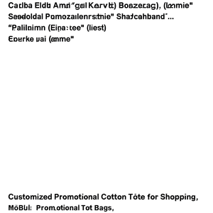 Borse in Cotone Personalizzate Promozionali per lo Shopping - Product Image 3