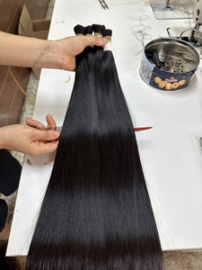 Precio barato 100% extensiones de cabello crudo vietnamita humano virgen productos para el cabello liso a granel - Product Image 4