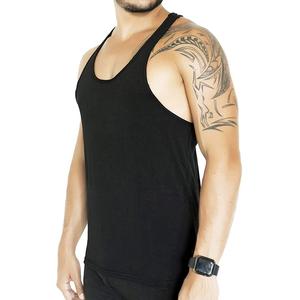 Logo personnalisé hommes décontracté Sport gilet respirant séchage rapide sans manches débardeur grande taille Gym Fitness coton XL - Product Image 2