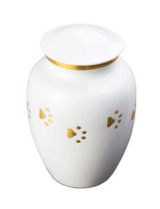 White Color Luxury Modern Style Stainless Steel Eco-Friendly Cremation <b>Urns</b> for <b>Pet</b> Ashes Storage Wholesale - Product Image 5
