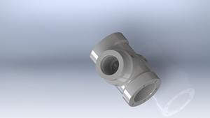 ข้อต่อท่อแบบมีหน้าแปลน 4 ทาง (แบบกากบาท) ผลิตจากเหล็กโครโมลี่ ยี่ห้อโยจิ อิงจิเนียริ่ง รุ่น 01 - Product Image 2