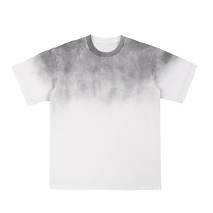 Camiseta lavada con ácido de algodón 250 Gsm 100% para hombre, lavada con ácido de piedra en blanco personalizada con logotipo e impreso - Product Image 6