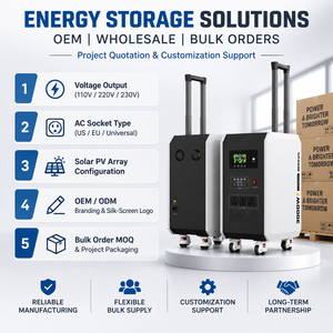 ระบบจัดเก็บพลังงานเคลื่อนที่ 3000W 3.84kWh แบตเตอรี่ LiFePO4 สำรองไฟสำหรับใช้กับพลังงานแสงอาทิตย์และกรณีฉุกเฉิน - Product Image 2