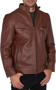 Chaqueta Phantom de Cuero 100% Cuero Genuino para Hombre, Calidad Premium, Impermeable, Transpirable, Ropa de Invierno, Estilo Casual, Cierre de Cremallera - Product Image 4