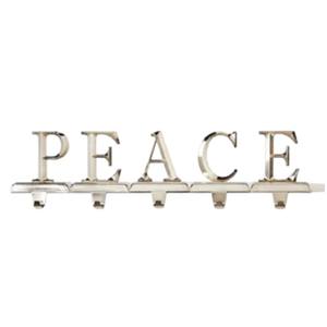 Porte-chaussettes en métal argenté avec design mural, parfait pour les articles de décoration de Noël très vendus et élégants pour la maison - Product Image 1