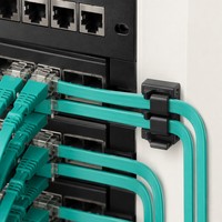 Kabel Patch Ethernet FTP Cat6A Tipis Berpelindung 32AWG 10Gbps RJ45 untuk Pusat Data Berdensitas Tinggi 0.3m