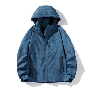 Blouson Bomber Personnalisé Sublimé Cyclisme Vintage Patché à Capuche Polyester Demi-Zip Pullover Anorak Imperméable Coupe-Vent d'Hiver - Product Image 2