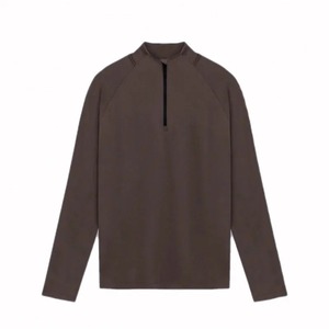 เสื้อยืดแขนยาวแบบสวมหัวคอเต่าสำหรับผู้ชายเสื้อยืดกอล์ฟมีซิป2ช่องกันน้ำเสื้อท่อนบนฤดูหนาว - Product Image 4