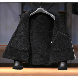 2025แจ็คเก็ตหนังแท้สำหรับผู้ชาย, โลโก้ด้านหน้าน้ำหนักเบาเป็นมิตรต่อสิ่งแวดล้อมหนังแท้ใหม่สำหรับฤดูหนาว - Product Image 4