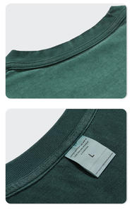 Camiseta sin mangas lavada de alta calidad, camisetas personalizadas de gran tamaño, camiseta de manga cortada, camiseta sin mangas - Product Image 6