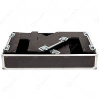Table de mixage DJ pliable en forme de Z avec valise de transport à roulettes et poignées pour les activités sur scène