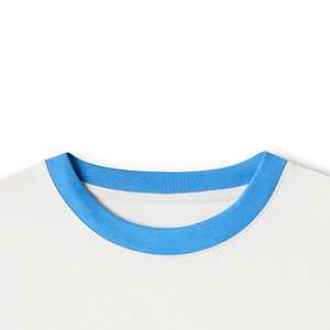 Nouveau T-shirt en coton pour hommes à la mode d'été avec logo personnalisé Style Boxy surdimensionné et épaules tombantes Motif solide Streetwear - Product Image 2