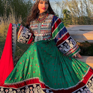 VESTIDOS AFGANI DE ÚLTIMO DISEÑO PARA MUJER EN VENTA AL POR MAYOR Y VENTA DIRECTA DE FÁBRICA EN COLOR AMARILLO 2024 - Product Image 3