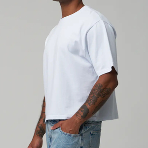 Diseña tu propio logotipo Camiseta corta de gran tamaño para hombre con 100% algodón Alta calidad Ecológico Ajuste cómodo Tamaños personalizados - Product Image 5