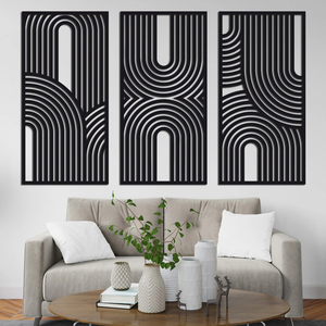 Precio razonable Panel de madera MDF diseño de corte láser arte de pared para el hogar Decoración de pared trasera propósito de boda decoración de pared Deco - Product Image 3