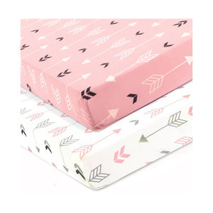 Sábana <span class=keywords><strong>de</strong></span> cuna personalizada con 100% algodón orgánico para bebé, compra al mejor precio competitivo - Product Image 2