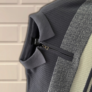 Verano personalizado POLO camisa crochet hueco tejido casual de manga corta Camiseta cuello tamaño regular hombres camiseta - Product Image 4