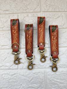 Nuevos Llaveros Cortos Unisex de Cuero Genuino con Bloqueo RFID, Diseño Personalizado, Hechos a Mano, para Uso Diario, Elegantes y a la Moda - Product Image 2