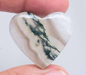 มอสส์อาเกตหัวใจ,พลอยโมราหลวมพลังแสงอาทิตย์แบบธรรมชาติราคาขายส่งจำนวนมากพร้อมขาย - Product Image 3