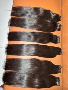 Extensiones de Cabello Humano Virgen Indio 100% Natural, Liso, en Oferta, Precio de Mayoreo Directo del Proveedor Indio - Product Image 5