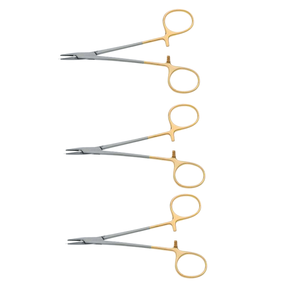 Portaagujas Halsey de 13.0 cm, Liso, TC, Instrumento Quirúrgico de Dentavex Corporation - Product Image 2