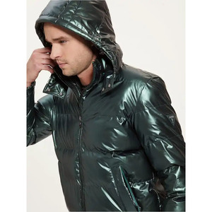 High Quality Men's Winter Coats Custom Warm Thicken Bubble <b>Hooded</b> Windproof <b>Waterproof</b> Breathable Corduroy Quilted <b>Puffer</b> <b>Jacket</b> - Product Image 6
