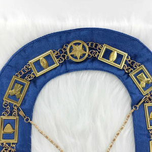 Ensemble de regalia maçonniques fabriqué sur mesure, tablier et collier brodés à la main, qualité supérieure du Pakistan, personnalisable - Product Image 2