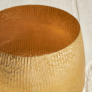 ชามดีไซน์ทรงค้อนสีทองขนาดใหญ่ทำมือสำหรับใช้ในบ้านในร่มสำหรับกระถางต้นไม้หรือของตกแต่งสวน - Product Image 2