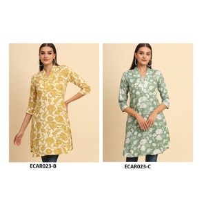 Kurti indio elegante de calidad superior en algodón de rayón Uso diario cómodo y elegante para mujeres Disponible a precio de fábrica - Product Image 4