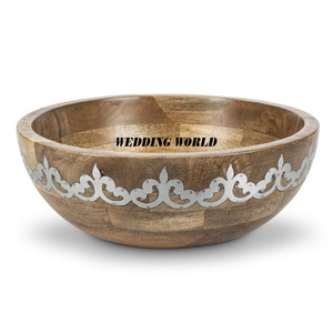 Cuenco de Chocolate de madera de mesa decorativo para boda, cuenco dulce decorativo de la mejor calidad, cuenco de Chocolate nuevo de lujo con acabado Natural - Product Image 1