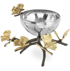 Bols en métal de décoration de table avec support de branches d'arbres Ustensiles de cuisine de pendaison de crémaillère Bols durables et fabriqués en usine - Product Image 4