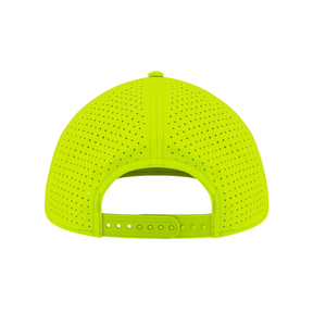 Vente en gros Chapeau personnalisé de haute qualité 6 panneaux en polyester couleur néon Casquette de baseball Gorras Chapeau unisexe sportif avec broderie et trou découpé au laser - Product Image 3