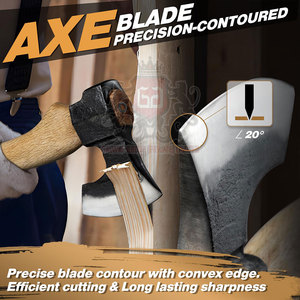 Compact Industrial Grade High Carbon Steel Bushcraft Hatchet <b>Axe</b> Head Steel Handle High Durability Customized Outdoor <b>Camping</b> - Product Image 4