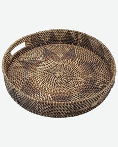 Proveedor de bandeja de servicio de ratán Diseño creativo Plato de diseñador hecho a mano Clásico Elegante Bandeja de ratán al por mayor - Product Image 2