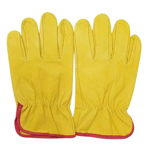 ถุงมือขับรถหนังสำหรับผู้ชายถุงมือหนังใส่ทำงานโลโก้ได้ตามต้องการ - Product Image 3