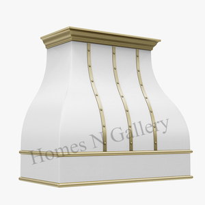 Campana Extractora de Cocina Montada en la Pared, de Acero Inoxidable, con Diseño Tradicional Hecho a Mano y Acabado Personalizado - Product Image 3