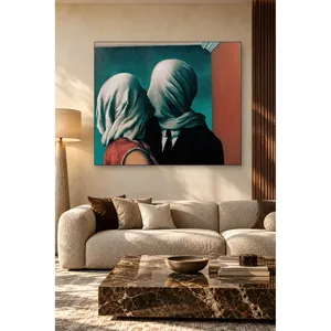 Fida Magritte Les amoureux - Impression sur toile - Product Image 5