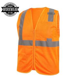 Chaleco de Seguridad Reflectante de Alta Visibilidad Unisex, Ropa de Trabajo de Poliéster/Algodón con Múltiples Bolsillos, Transpirable y Fluorescente, Certificado CE - Product Image 3