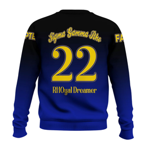 Sweat-shirt à col rond Sigma Gamma Rho bleu or 1922, vêtements de sororité grecque, polaire premium, pull décontracté d'hiver, tenue pour femmes - Product Image 2