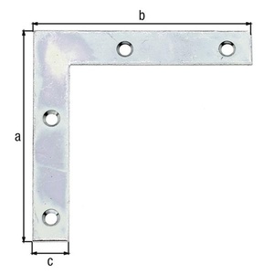 Mbelwinkel L.60x60mm B.10mm S.1,25mm STA-VPE 50 <b>Brackets</b> Product Category - Product Image 3