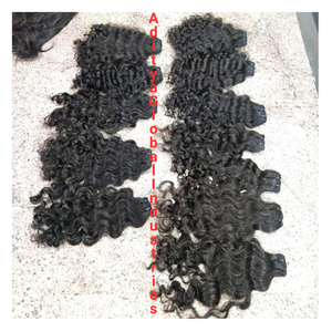 Cheveux en vrac Cheveux alignés avec cuticules bouclées naturelles Extension en vrac vierge humaine de qualité supérieure Cheveux alignés avec des cuticules brutes - Product Image 4