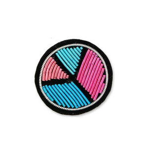 Copper Hand Embroidery High Quality Designer Patches for Clothing Brooches and <b>Jeans</b>-OEM Service & Customizable Size - Product Image 3