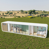 Maison conteneur préfabriquée moderne en acier pour jardin, 20/40 pieds, écologique, pour villa et appartement