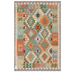 พรมกิลิมไมมาณา อัฟกานิสถาน ขนาด 154 x 106 ซม. สำหรับตกแต่งบ้าน - Product Image 1